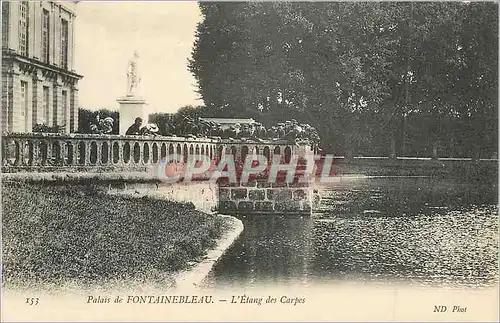 Ansichtskarte AK Palais de Fontainebleau L'Etang des Carpes