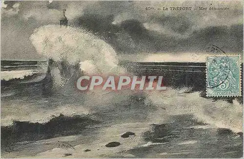 Cartes postales Le Treport Mer Demontee