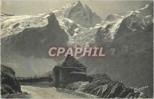 Ansichtskarte AK La Grave (Les Hautes Alpes) Oratoire du Chazelet et la Meije (3987 m)