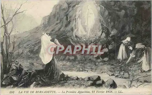 Ansichtskarte AK La Vie de Bernadette La Premiere Apparition 11 Fevrier 1858