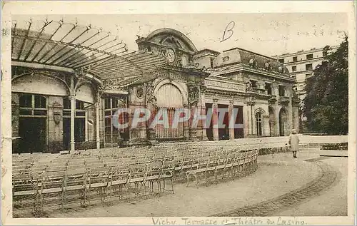 Cartes postales Vichy Terrasse et Theatre du Casino