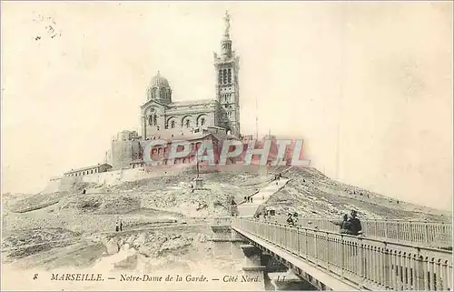 Cartes postales Marseille Notre Dame de la Garde Cote Nord