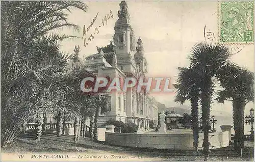 Cartes postales Monte Carlo Le Casino et les Terrasses