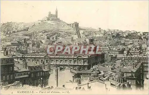 Cartes postales Marseille Vue a vol d'Oiseau