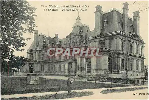 Cartes postales Maisons Laffitte (S et O) Le Chateau Facade Nord Ouest