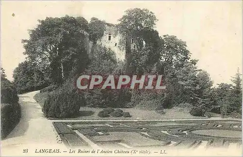 Cartes postales Langeais les Ruines de l'Ancien Chateau (Xe siecle)