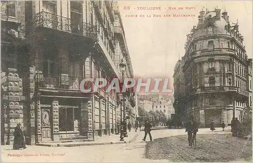 Cartes postales Toulouse Rue de Metz Angle de le rue des Marchands