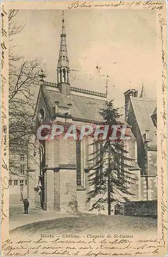 Cartes postales Blois Chateau Chapelle de St Calais (carte 1900)