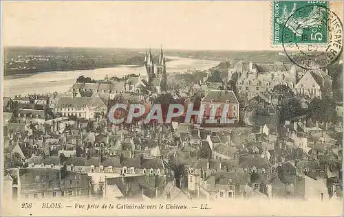 Cartes postales Blois vue Prise de la Cathedrale vers le Chateau