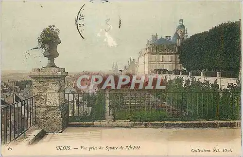 Cartes postales Blois vue Prise du Square de l'Eveche