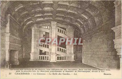 Ansichtskarte AK Chambord le Chateau la Salle des Gardes