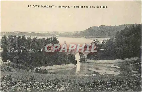 Ansichtskarte AK Hendaye La Cote d'Argent Baie et Route de la Plage