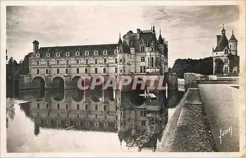 Moderne Karte Chenonceaux (Indre et Loire) Le Chateau Facade Est et la Tour des Marques