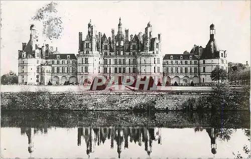 Moderne Karte Chambord (Loir et Cher) Le Chateau facade nord construit en 1519 par Francois Ier