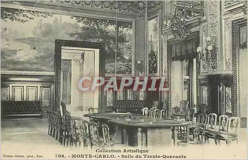 Cartes postales Monte Carlo Collection Artistique Salle du Trente Quarente
