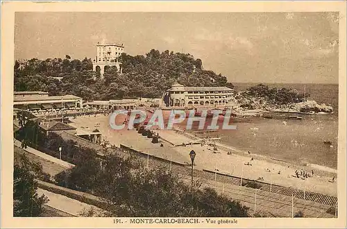 Cartes postales Monte Carlo Beach Vue Generale