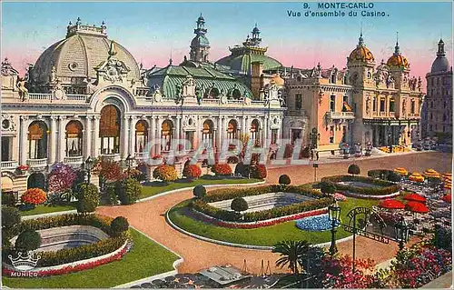 Cartes postales Monte Carlo Vue d'ensemble du Casino