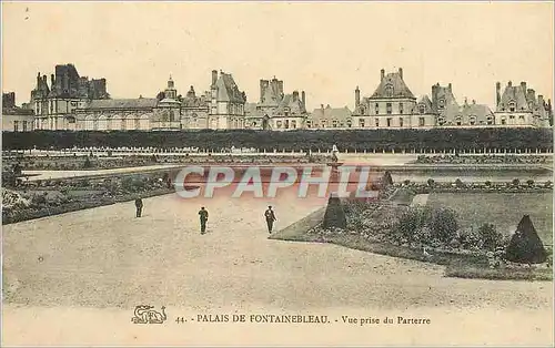 Ansichtskarte AK Palais de Fontainebleau Vue prise du Parterre