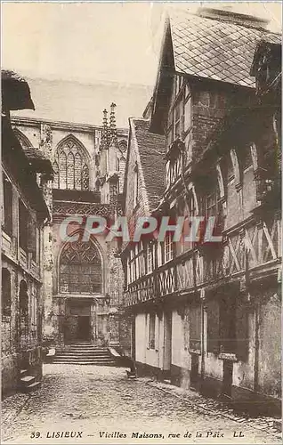 Cartes postales Lisieux Vieilles Maisons rue de la Paix