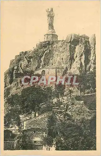 Cartes postales Le Puy Statue Colossale de Notre Dame de France sur le Rocher Corneille