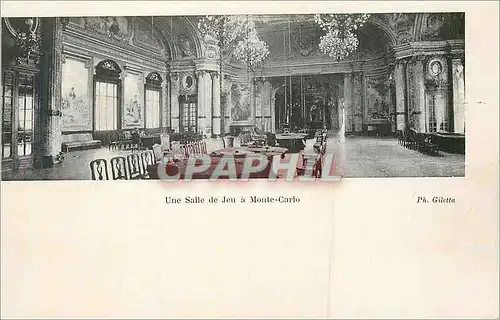 Cartes postales Une Salle de Jeu a Monte Carlo