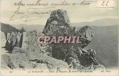 Cartes postales La Schlucht Route de Munster la Roche du Chameau