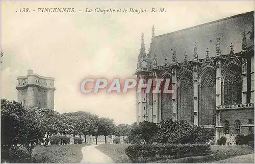 Cartes postales Vincennes La Chapelle et le Donjon