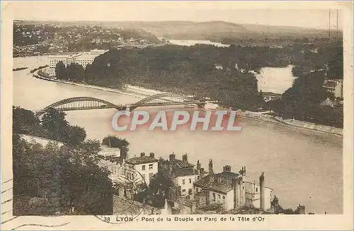 Cartes postales Lyon Pont de la Boucle et Parc de la Tete d'Or
