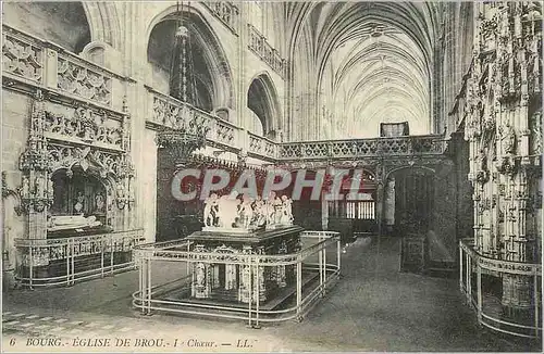 Cartes postales Bourg Eglise de Brou Choeur