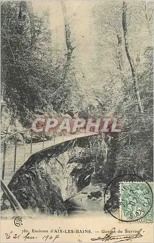 Cartes postales Environs d'Aix les Bains Gorges du Sierroz