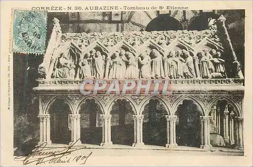 Cartes postales Aubazine Correze Tombeau de St Etienne