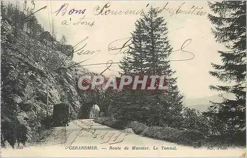 Cartes postales Gerardmer Route de Munster Le Tunnel Funiculaire