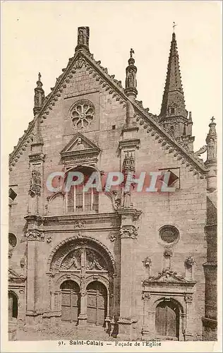 Ansichtskarte AK Saint Calais Facade de l'Eglise