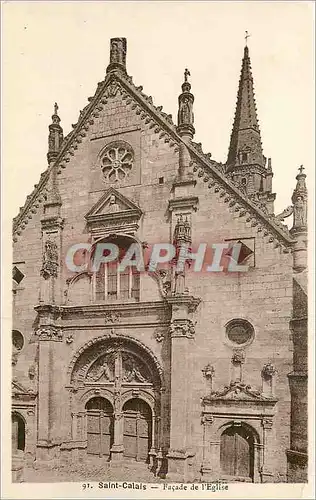 Cartes postales Saint Calais Facade de l'Eglise