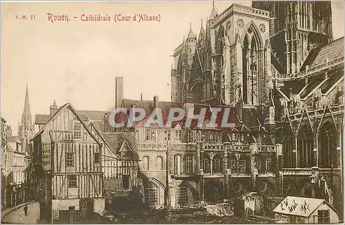 Ansichtskarte AK Rouen Cathedrale (Cour d'Albane)