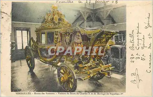 Ansichtskarte AK Versailles Musee des Voitures Voiture du Sacre de Charles X et du Mariage de Napoleon Ier