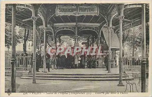 Cartes postales Vichy Source de l'Hopital (Temperature 31°) Debit 2300 Litres par Heure