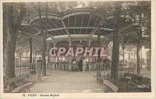 Cartes postales Vichy Source Hopital