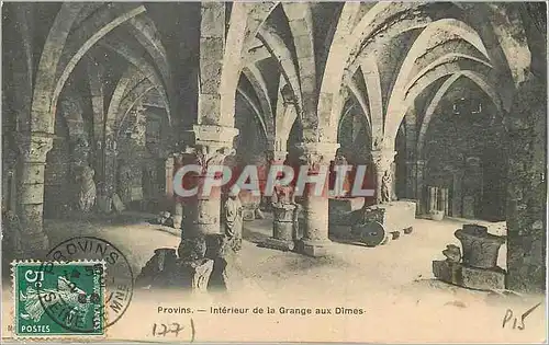 Cartes postales Provins Interieur de la Grange aux Dimes