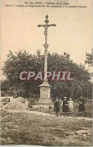 Cartes postales Ste Anne Calvaire de la Gare Duguesclin Bataille d'Auray Enfants Militaria