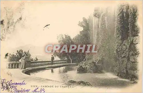 Cartes postales Nice Cascade du Ch�teau (carte 1900)