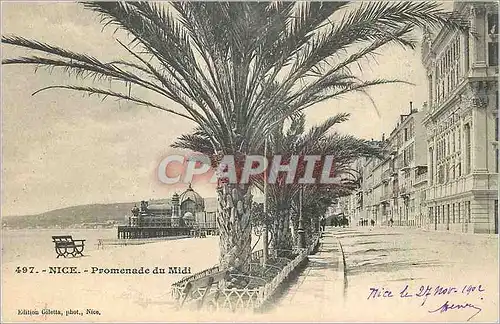 Cartes postales Nice Promenade du Midi