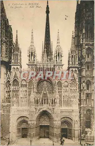 Ansichtskarte AK Cathedrale de Rouen La Facade