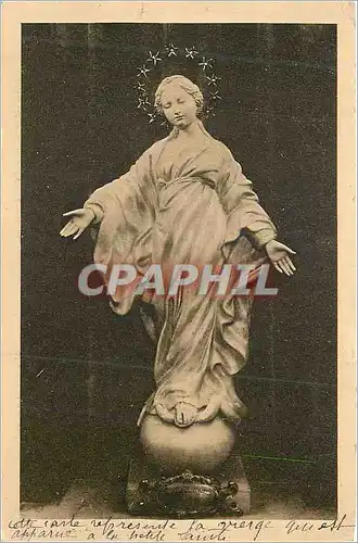 Cartes postales Statue miraculeuse de la vierge au suaire