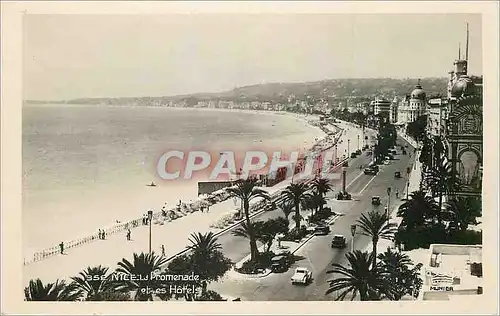 Moderne Karte Nice Promenade et les Hotels