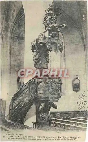 Cartes postales Fontenay Le Comte Eglise Notre Dame La Chaire