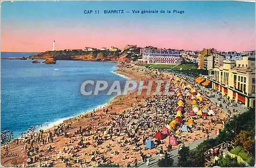 Ansichtskarte AK Biarritz Vue Generale de la Plage