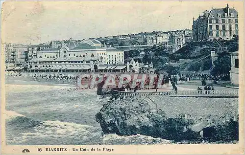 Ansichtskarte AK Biarritz Un Coin de la Plage