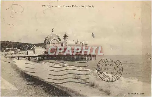 Cartes postales Nice La Plage Palais de la Jetee