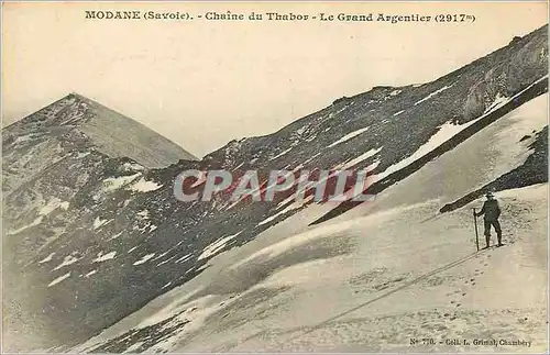 Ansichtskarte AK Modane (Savoie) Chaine du Thabor Le Grand Argentier (2917 m)